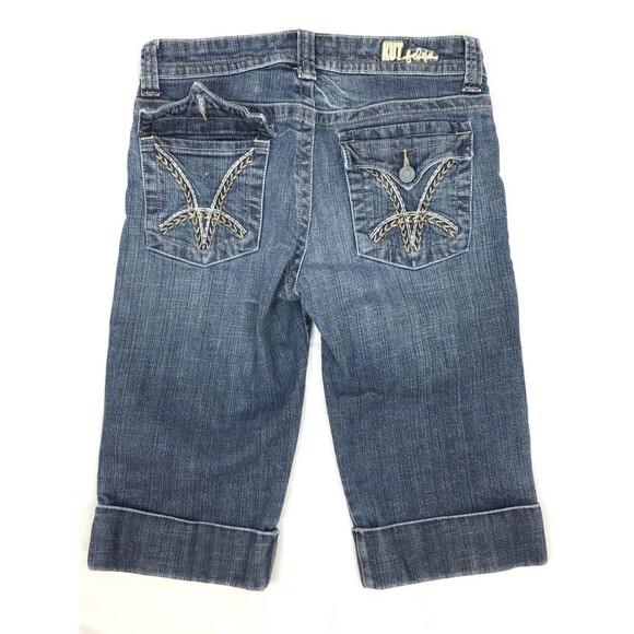 Kut from the Kloth Women’s Size 2 Denim Jeans Capris Pants Cropped Cuffed - Picture 1 of 6